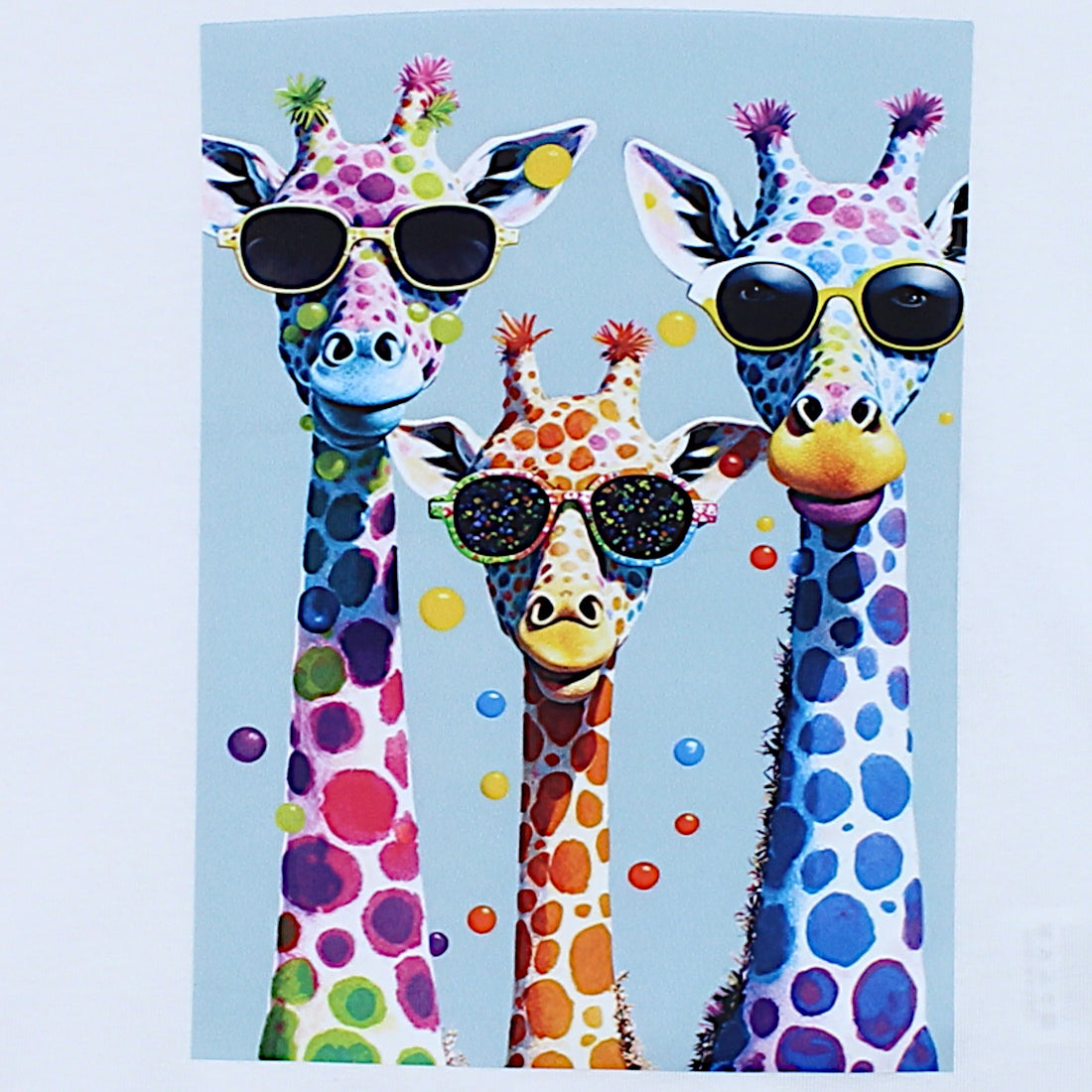 Bluzka 3 żyrafy dziewczęca biały Your Word 4323-28425-3