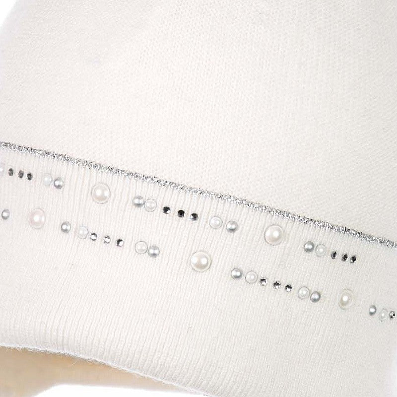 ALTINA III Czapka zimowa dziewczęca Jamiks JZD063 kolor ekri -  - #tag1# - #tag2# - #tag3# - #tag4#