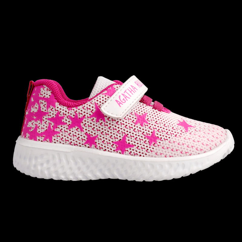 Agata Ruiz De La Prada Sneakersy dla dziewczynki 222920-B biały/róż - - #tag1# - #tag2# - #tag3# - #tag4#