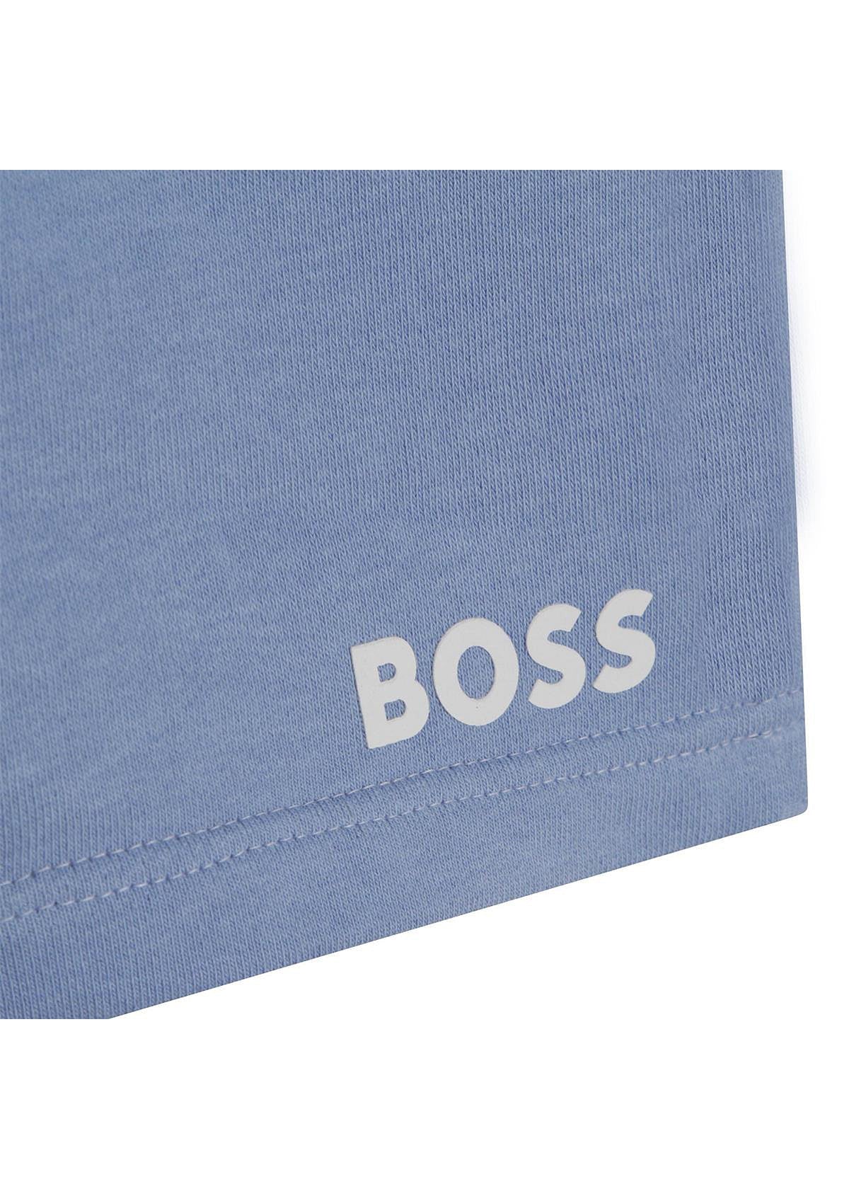 BOSS J24816-77A Bermudy chłopiec kolor niebieski - - #tag1# - #tag2# - #tag3# - #tag4#