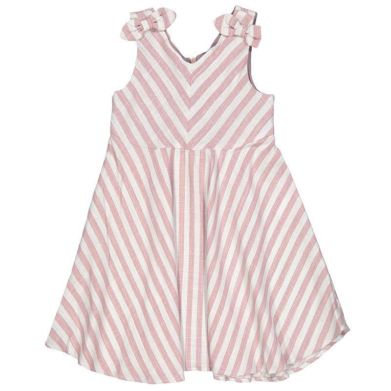 Birba Sukienka w paski Baby Girl 45314-00 95Z kolor różowy - - #tag1# - #tag2# - #tag3# - #tag4#