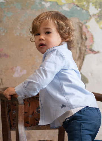 Birba&Trybeyound 60012-00-96Z Koszula długi rękaw kolor niebieski - - #tag1# - #tag2# - #tag3# - #tag4#