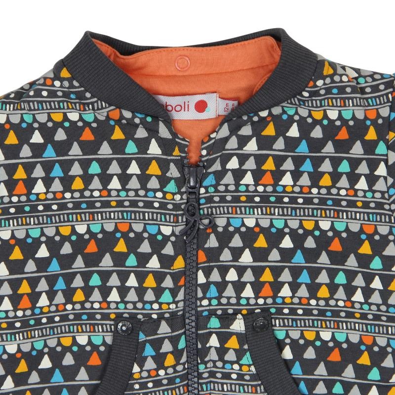 Boboli 246147-9926 bluza dla dziewczynki kolor szary - - #tag1# - #tag2# - #tag3# - #tag4#