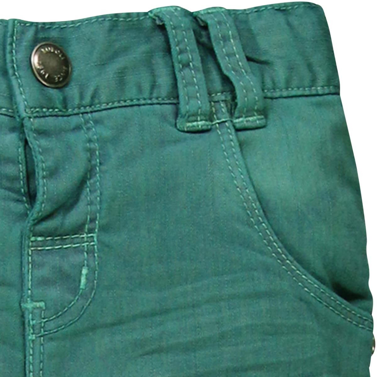Boboli 334088-4397 Spodnie ocieplane jeans kolor zielony - - #tag1# - #tag2# - #tag3# - #tag4#