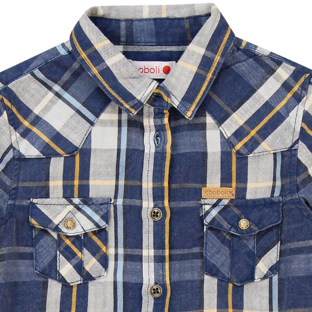 Boboli 454159_9561 koszula krata kolor granat -  - #tag1# - #tag2# - #tag3# - #tag4#