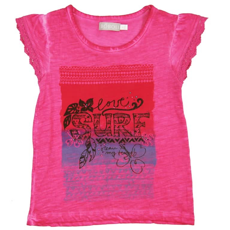 Boboli 463036-3534 T-shirt kolor MAGENTA - - #tag1# - #tag2# - #tag3# - #tag4#