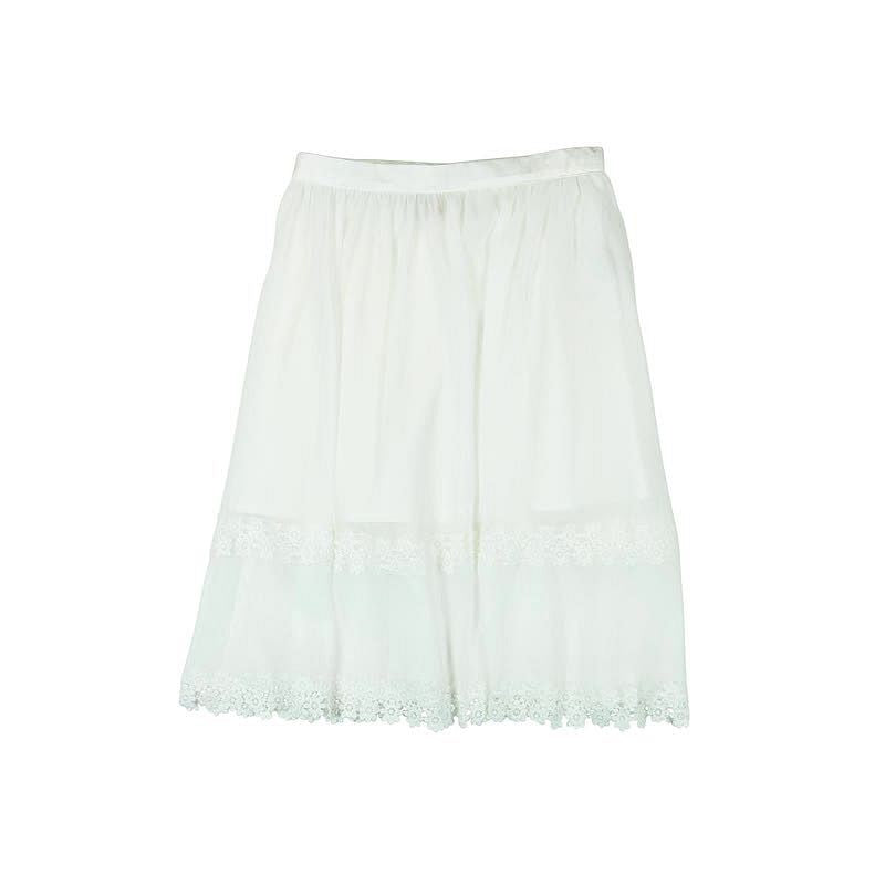 Boboli 725431-1111 Spódnica dziewczęca z koronki kolor krem -  - #tag1# - #tag2# - #tag3# - #tag4#