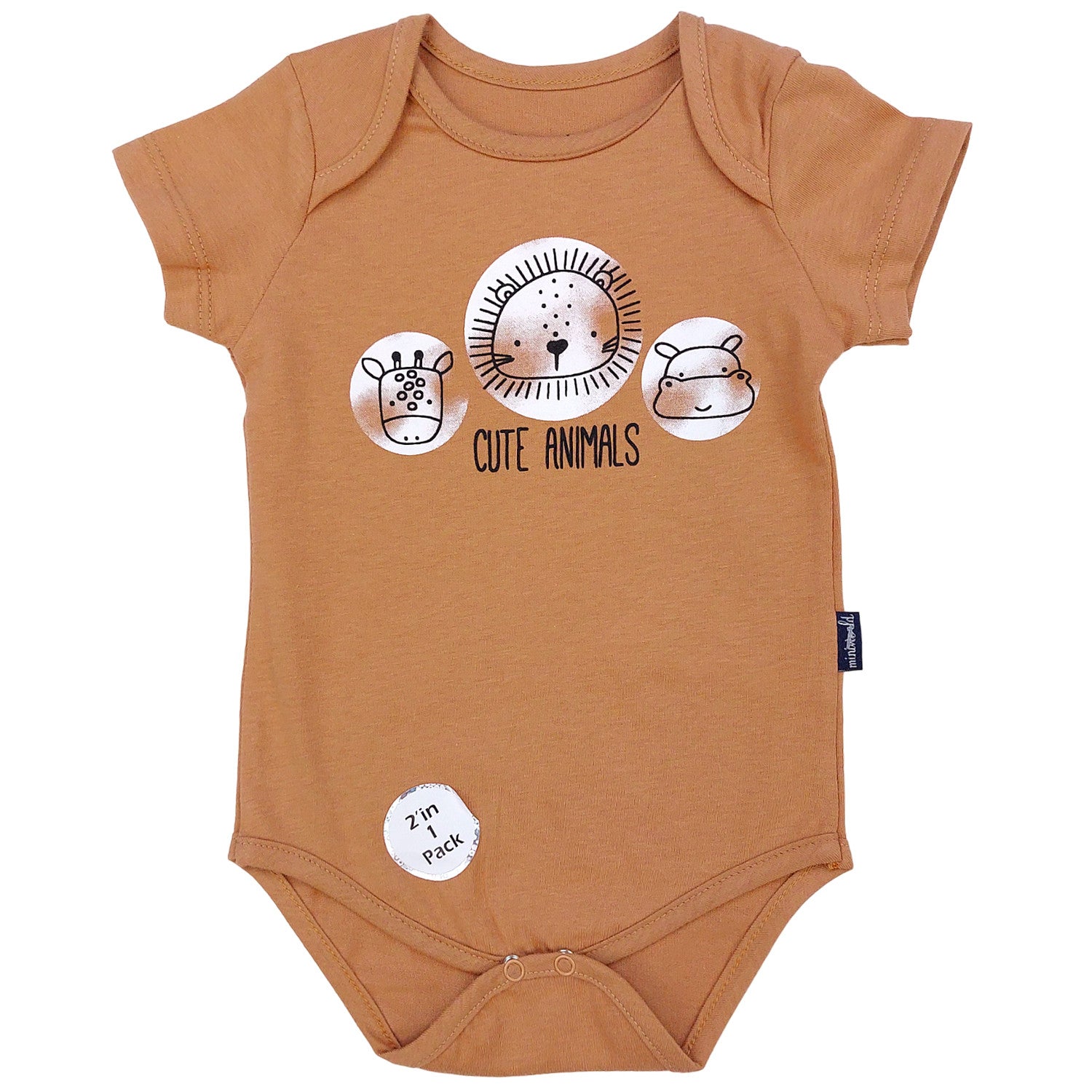 Body Niemowlęce Animals 2 Pak chłopak beż 18253-28524 GKMOC - - #tag1# - #tag2# - #tag3# - #tag4#