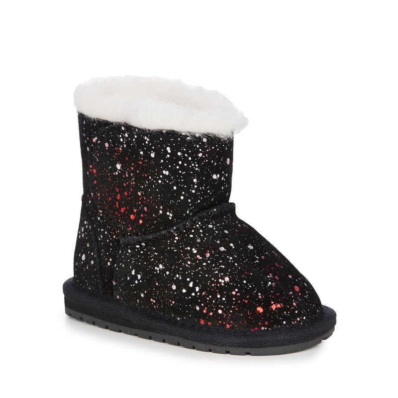 Botki EMU AUSTRALIA Toddle Galaxy B12660-Black czarny - - #tag1# - #tag2# - #tag3# - #tag4#