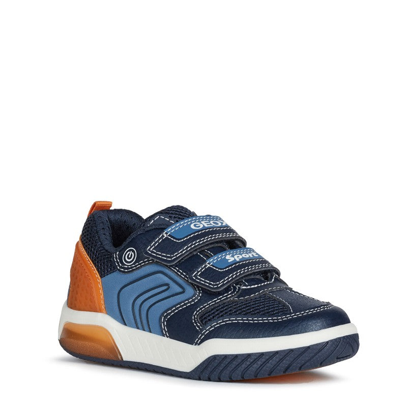 Buty sneakersy chłopięce Geox J949CD-0FE14-C0820 kolor granat/pomarańcz - - #tag1# - #tag2# - #tag3# - #tag4#
