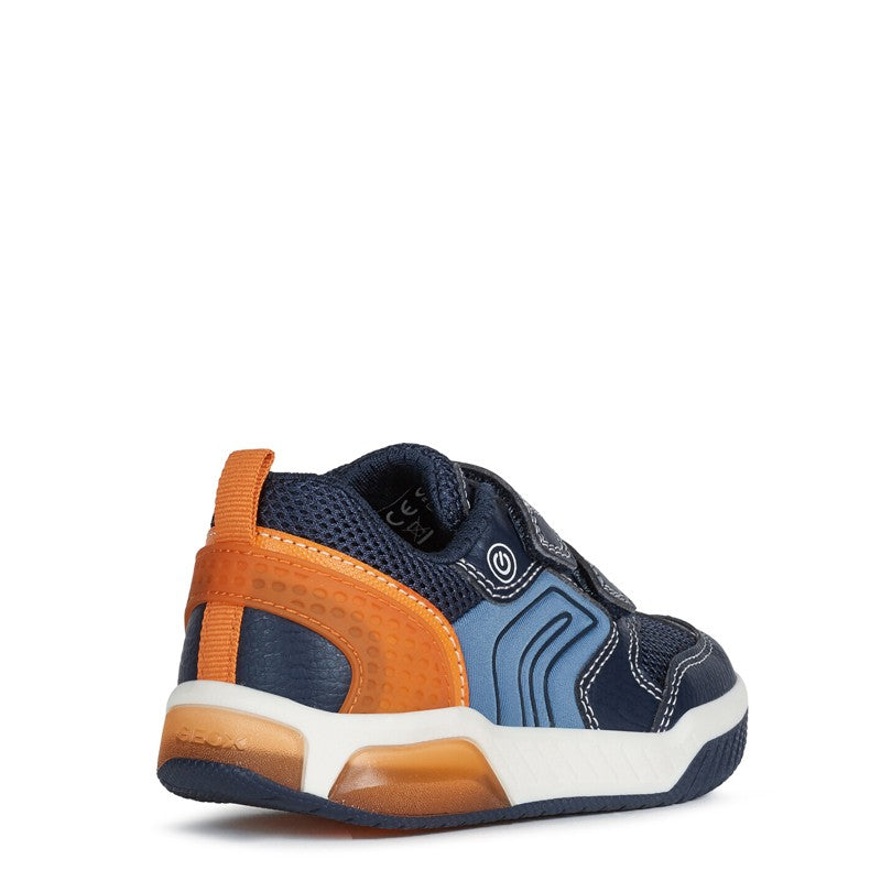 Buty sneakersy chłopięce Geox J949CD-0FE14-C0820 kolor granat/pomarańcz - - #tag1# - #tag2# - #tag3# - #tag4#