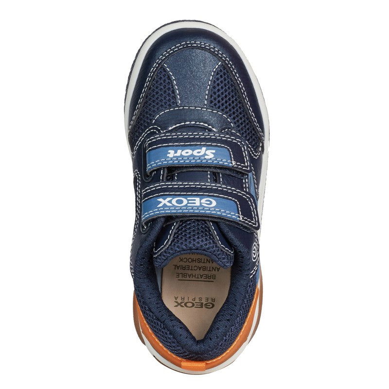 Buty sneakersy chłopięce Geox J949CD-0FE14-C0820 kolor granat/pomarańcz - - #tag1# - #tag2# - #tag3# - #tag4#