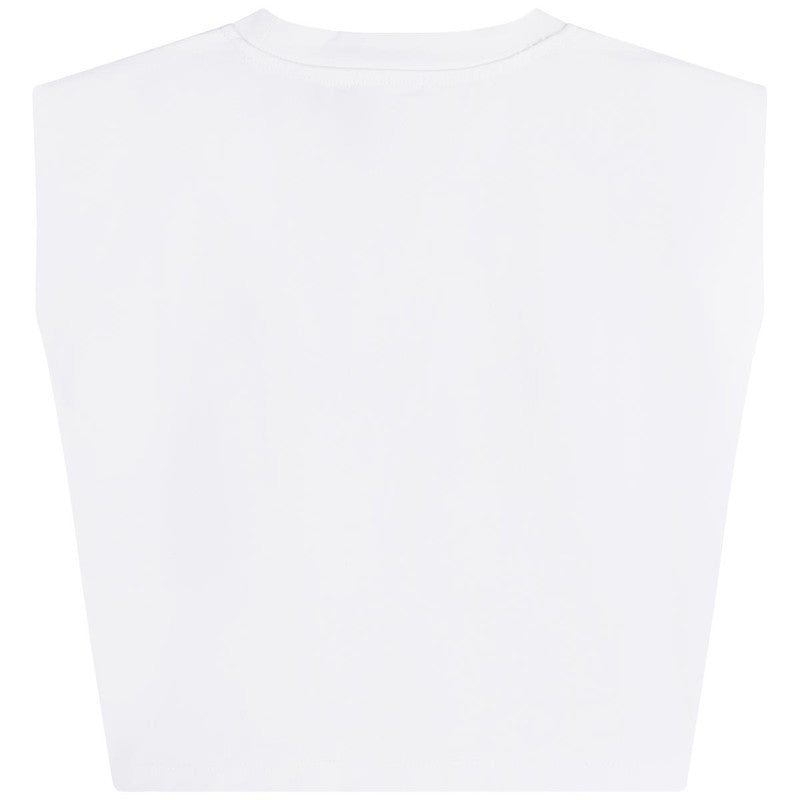 DKNY D35R94-10B Koszulka z wiązaniem dziewczęca kolor biały - - #tag1# - #tag2# - #tag3# - #tag4#