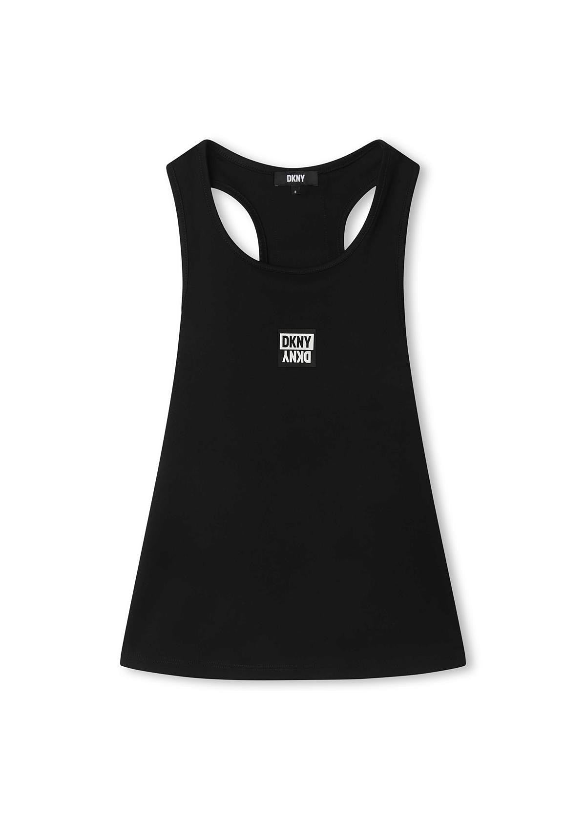 DKNY D35S72-09B Top na ramiączkach dziewczynka kolor czarny - - #tag1# - #tag2# - #tag3# - #tag4#