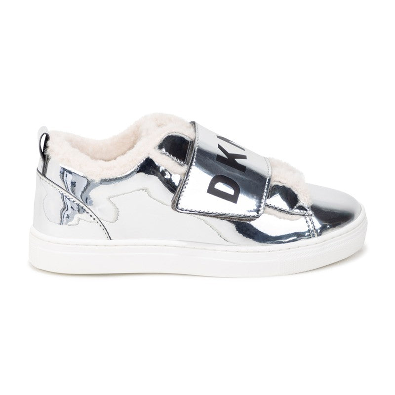 DKNY D39058-16 Sneakersy ocieplane dziewczęce kolor szary - - #tag1# - #tag2# - #tag3# - #tag4#