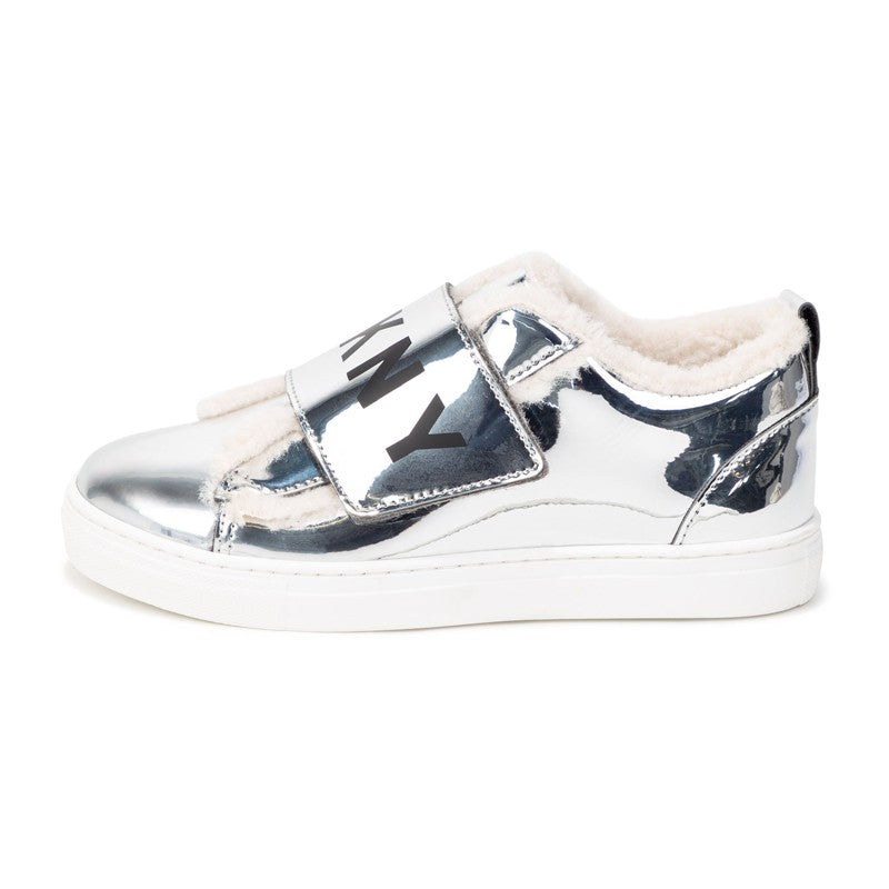 DKNY D39058-16 Sneakersy ocieplane dziewczęce kolor szary - - #tag1# - #tag2# - #tag3# - #tag4#