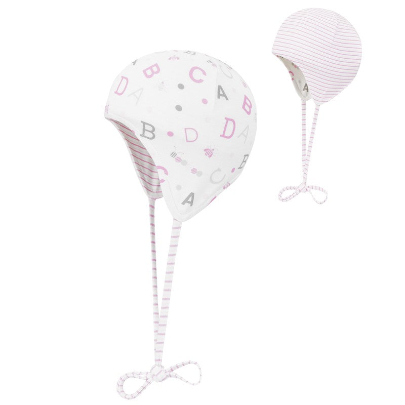 Doll 1731650618-2720 Czapka sznurowana kolor biały/róż - - #tag1# - #tag2# - #tag3# - #tag4#
