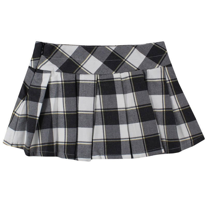 Dr.Kid DK340/O17 spódnica krata  krata kolor szary -  - #tag1# - #tag2# - #tag3# - #tag4#