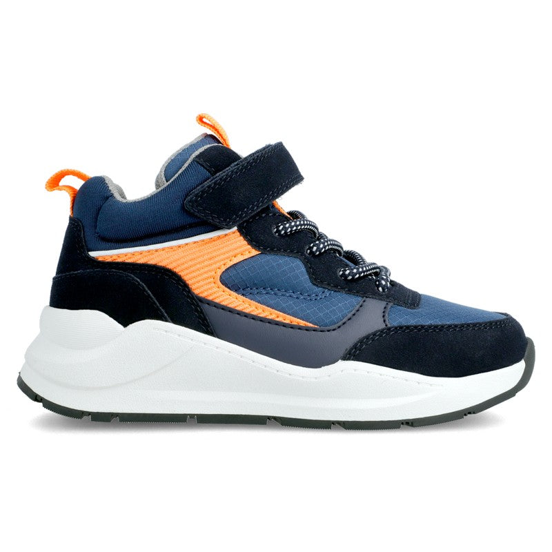 Garvalin Sneakersy chłopięce 211661-A granat/pomarańcz - - #tag1# - #tag2# - #tag3# - #tag4#