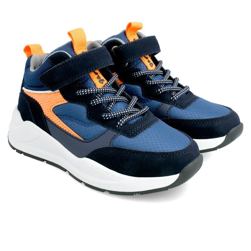 Garvalin Sneakersy chłopięce 211661-A granat/pomarańcz - - #tag1# - #tag2# - #tag3# - #tag4#