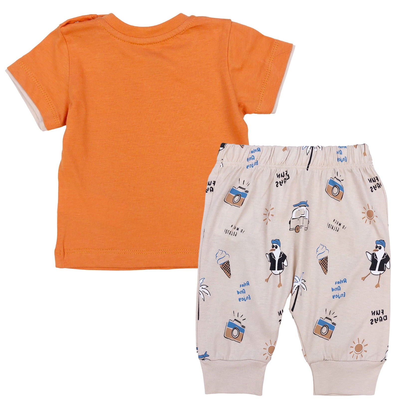Komplet Summer chłopięcy beż 18155-28524 GKMOC - - #tag1# - #tag2# - #tag3# - #tag4#