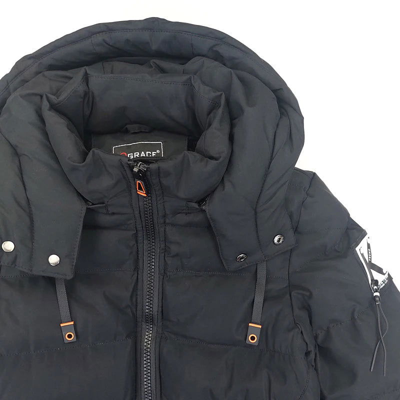 Kurtka Zimowa chłopak czarny B60172-71023 GKMOC - - #tag1# - #tag2# - #tag3# - #tag4#