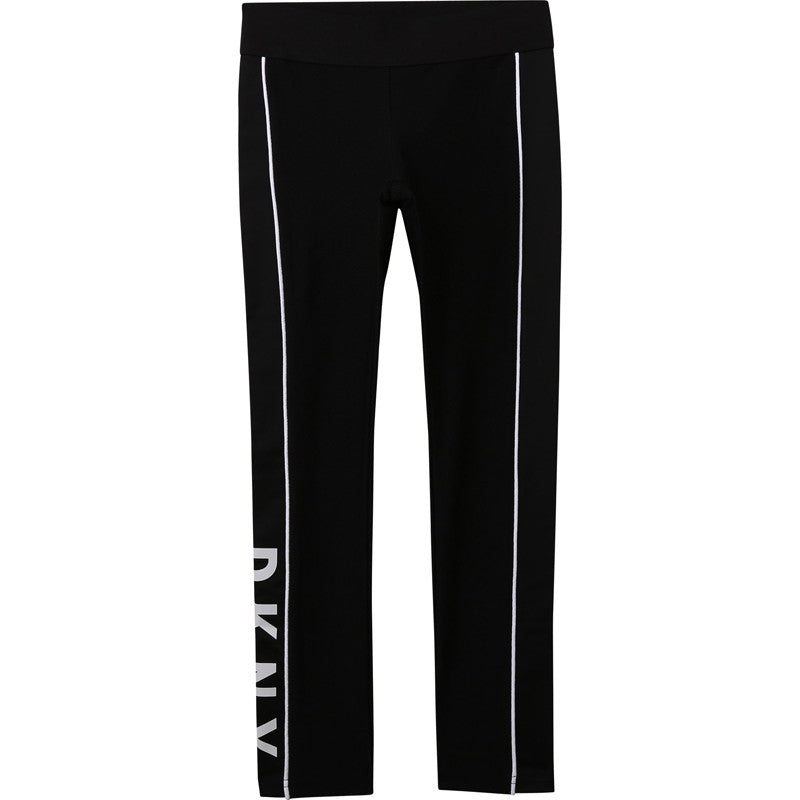 Leginsy dla dziewczynek DKNY D34A11-09B kolor czarny - - #tag1# - #tag2# - #tag3# - #tag4#