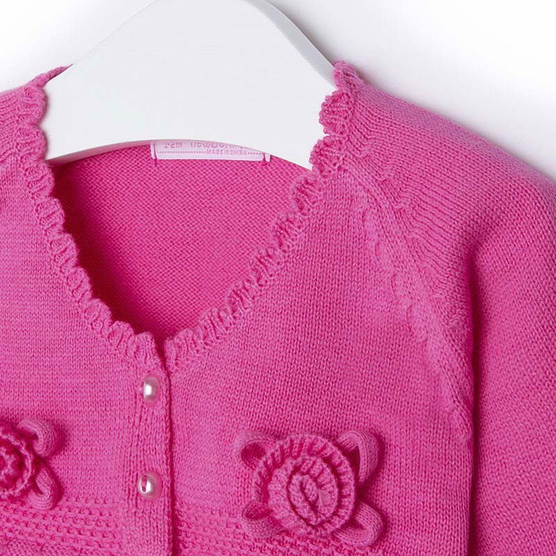 Mayoral 1316-56 Sweter rozp.dzian. kwiatki kolor Fuksja - - #tag1# - #tag2# - #tag3# - #tag4#