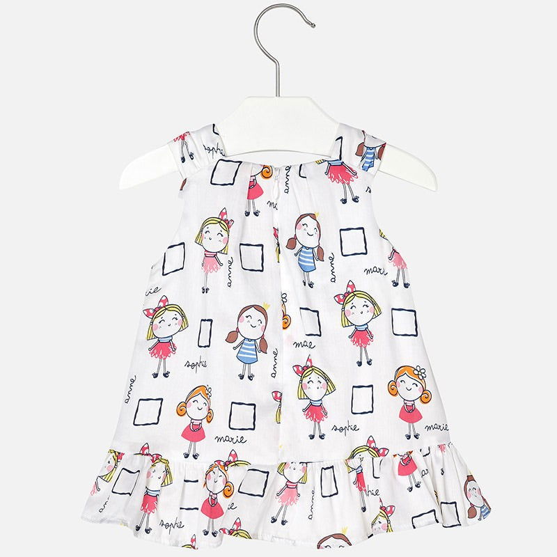 Mayoral 1972-6 Sukienka dla dziewczynki kolor biały -  - #tag1# - #tag2# - #tag3# - #tag4#