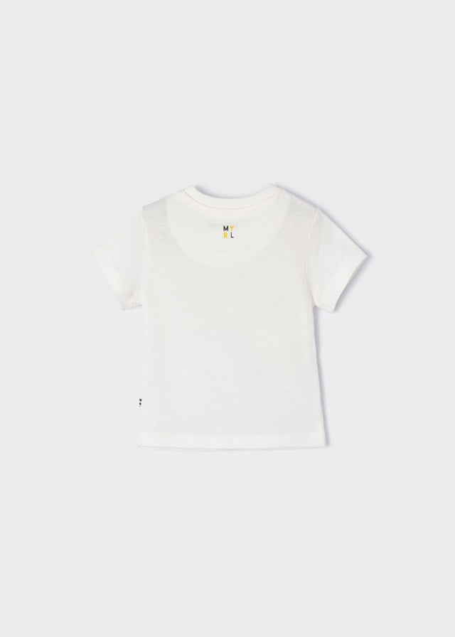 Mayoral 22-01006-074 Koszulka z krótkim rękawem chłopiec 1006-74 kremowy -  - #tag1# - #tag2# - #tag3# - #tag4#