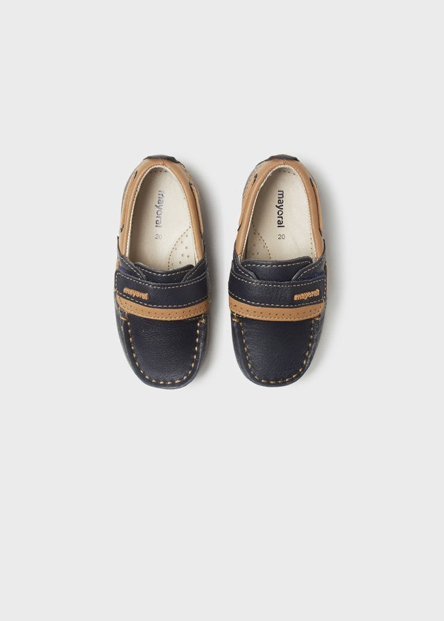 Mayoral 22-45390-076 Mokasyny na rzepy chłopiec 45390-76 granatowy - - #tag1# - #tag2# - #tag3# - #tag4#