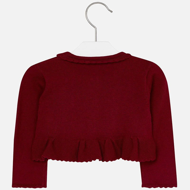 Mayoral 2335-22 Sweter dziewczęcy bolerko kolor czerwony - - #tag1# - #tag2# - #tag3# - #tag4#