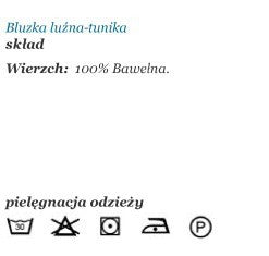 Mayoral 4152-48 Bluzka luźna jeans kolor Ciemny - - #tag1# - #tag2# - #tag3# - #tag4#