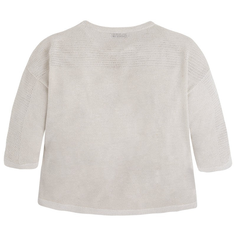 Mayoral 6310-58 Sweter trykot ażurowy kolor Złoty - - #tag1# - #tag2# - #tag3# - #tag4#