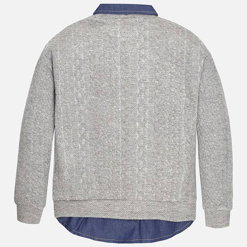 Mayoral 7428-62 Bluza dzianinowa kolor Stal - - #tag1# - #tag2# - #tag3# - #tag4#