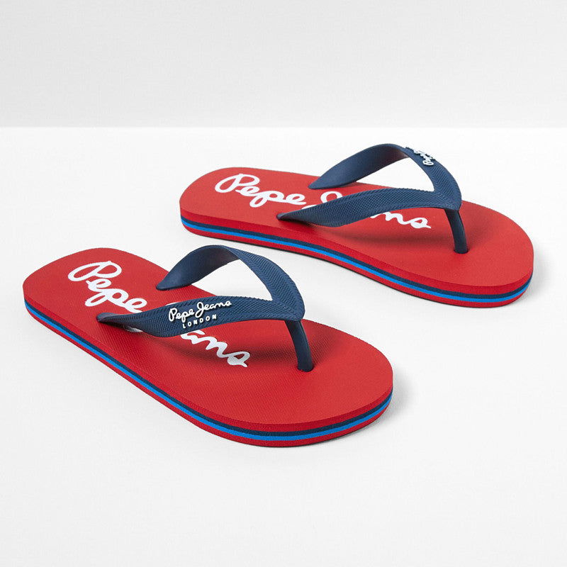 Pepe Jeans Klapki BAY BEACH BRAND B junior boy PBS70049-595 NAVY - - #tag1# - #tag2# - #tag3# - #tag4#