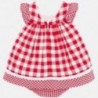 Kostkované šaty pro dívku Mayoral 1859-81 Červené