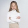 Turetleneckový svetr pro dívky Mayoral 345-21 krém