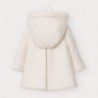 Plátěný kabát pro dívky Mayoral 2409-73 Krémová