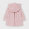 Plátěný kabát pro dívky Mayoral 2409-75 růžový