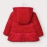 Velurová bunda pro dívku Mayoral 2411-31 červená