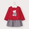 Dívčí kombinované šaty Mayoral 2955-31 červená