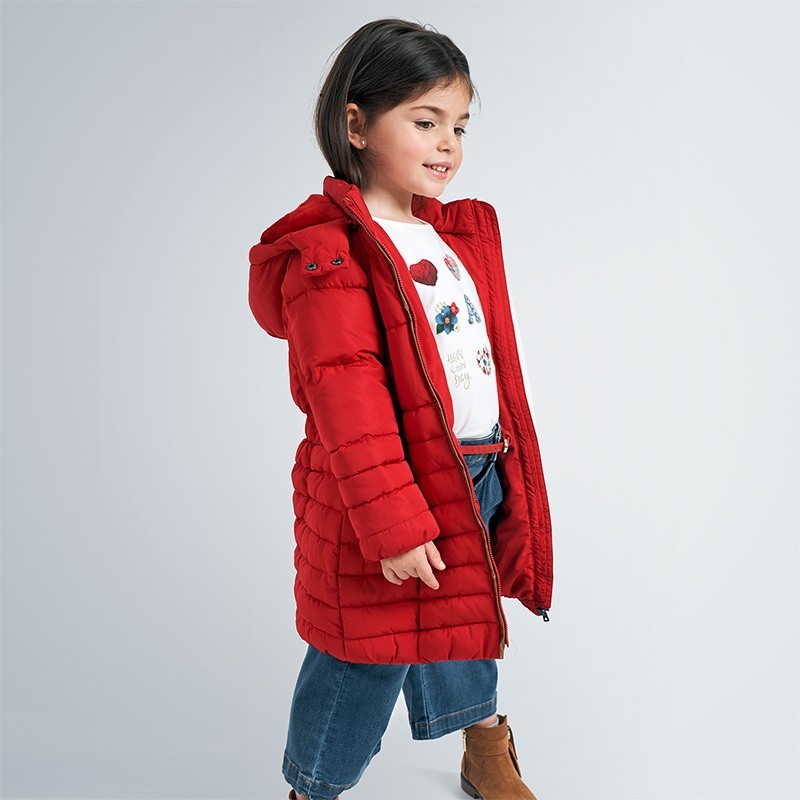 Zimní bunda pro dívky Mayoral 4415-45 Červené