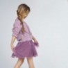 Kombinované dívčí šaty Mayoral 7974-11 fialový