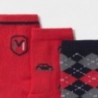 Sada 3 párů ponožek pro chlapce Mayoral 10831-48 Červené