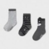 Sada 3 párů ponožek pro chlapce Mayoral 10833-60 šedá