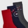 Sada 3 párů ponožek pro chlapce Mayoral 10874-16 červená