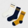 Sada 3 párů ponožek pro chlapce Mayoral 10875-22 Žlutá