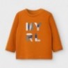 Tričko s dlouhým rukávem pro chlapce Mayoral 108-42 oranžové