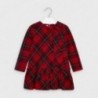 Dívčí kostkované šaty Mayoral 4990-10 Červená